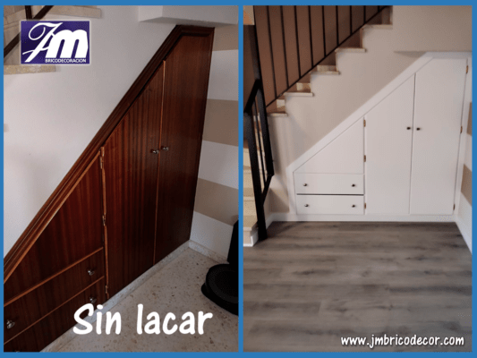 Lacado de bajo de escalera
